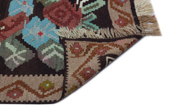 Kavala Brown Classic Wool Handmade Area Rug 5'3" x 8'10"