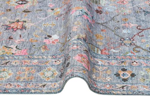 Vintage Kilim Rug – Blue Kilim Rug Washable Non Slip Flatweave Carpet