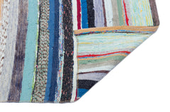 Girit Beige Striped Wool Handmade Area Rug 2'9" x 9'5"