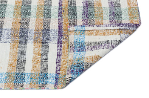 Girit 31822 Beige Striped Wool Handmade Area Rug 2'7" x 8'7"