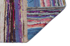 Girit Multy Striped Wool Handmade Area Rug 4'4" x 9'10"