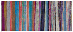 Girit Multy Striped Wool Handmade Area Rug 4'4" x 9'10"