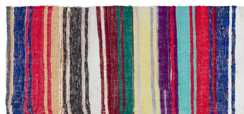 Girit Multy Striped Wool Handmade Area Rug 5'9" x 10'1"