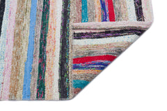 Girit 31952 Multy Striped Wool Handmade Area Rug 5'3" x 9'5"