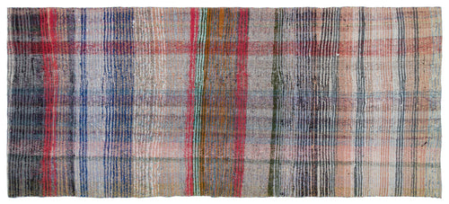 Girit Multy Striped Wool Handmade Area Rug 5'1" x 9'0"