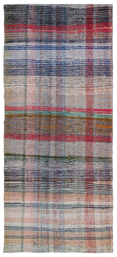 Girit Multy Striped Wool Handmade Area Rug 5'1" x 9'0"
