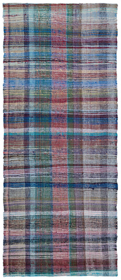 Girit Multy Striped Wool Handmade Area Rug 5'11" x 8'1"