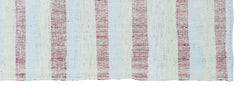 Girit Beige Striped Wool Handmade Area Rug 2'11" x 8'7"