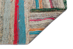 Girit 32048 Multy Striped Wool Handmade Area Rug 4'8" x 11'10"