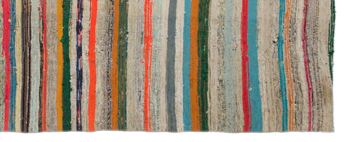 Girit 32048 Multy Striped Wool Handmade Area Rug 4'8" x 11'10"