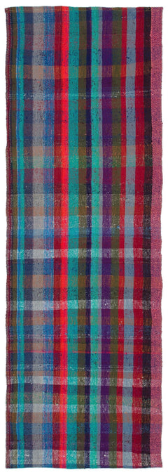 Girit Multy Striped Wool Handmade Area Rug 2'10" x 8'6"