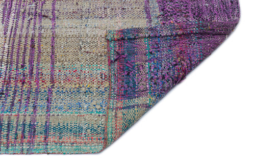 Girit 32164 Beige Striped Wool Handmade Area Rug 3'2" x 9'10"