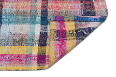 Girit Beige Striped Wool Handmade Area Rug 2'6" x 14'5"