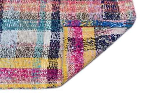 Girit Beige Striped Wool Handmade Area Rug 2'6" x 14'5"