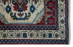 Kavala Beige Classic Wool Handmade Area Rug 3'3" x 5'1"