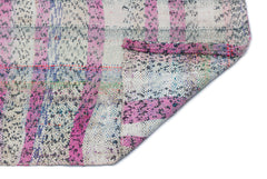 Girit Beige Striped Wool Handmade Area Rug 3'1" x 9'0"