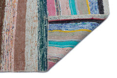 Girit 32331 Multy Striped Wool Handmade Area Rug 5'3" x 6'9"