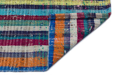 Girit Beige Striped Wool Handmade Area Rug 3'1" x 10'5"