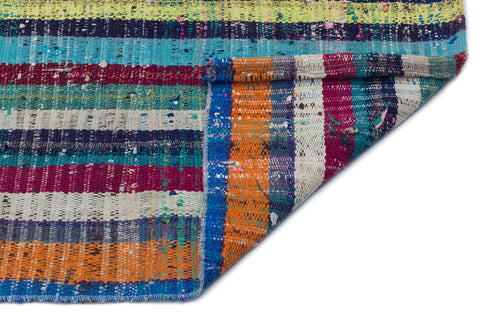 Girit Beige Striped Wool Handmade Area Rug 3'1" x 10'5"