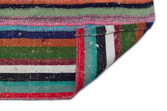 Girit Multy Striped Wool Handmade Area Rug 3'1" x 7'9"