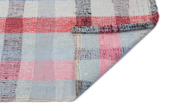 Girit Beige Striped Wool Handmade Area Rug 2'5" x 8'4"