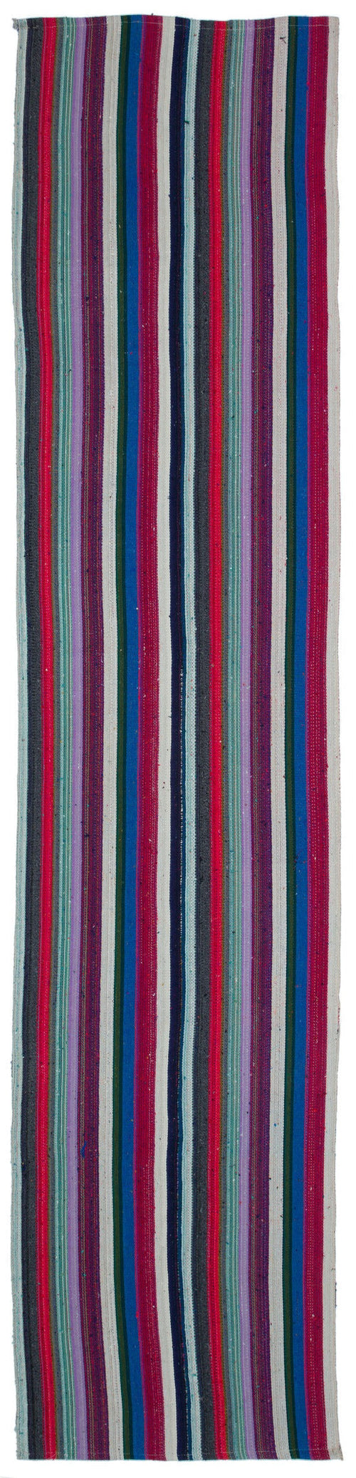 Girit Multy Striped Wool Handmade Area Rug 2'8" x 12'2"