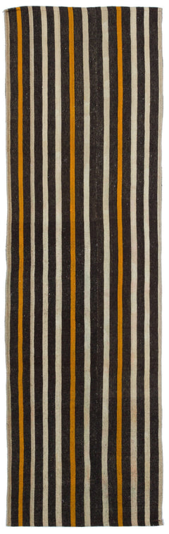Girit Multy Striped Wool Handmade Area Rug 2'9" x 8'7"