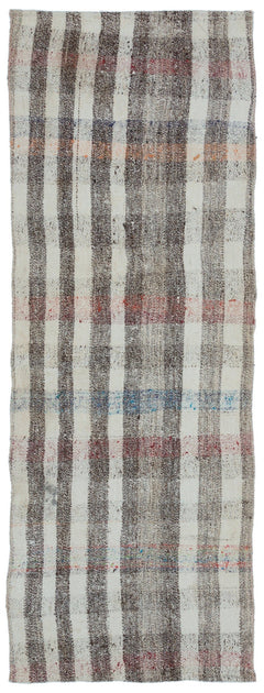 Girit 32494 Beige Striped Wool Handmade Area Rug 2'9" x 7'7"