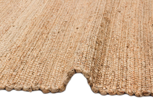 Handmade Jute Rug - Beige Natural Fiber Rug | Modern Woven Soft Texture Carpet
