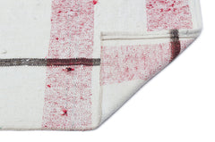 Girit Beige Striped Wool Handmade Area Rug 3'2" x 11'4"