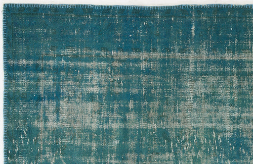 Atina Turquoise Vintage Wool Handmade Area Rug 5'0" x 8'8"