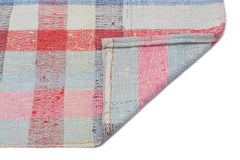 Girit Beige Striped Wool Handmade Area Rug 2'4" x 8'2"