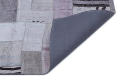 Teselya 33010 Beige Patchwork Wool Handmade Area Rug 5'3" x 7'7"