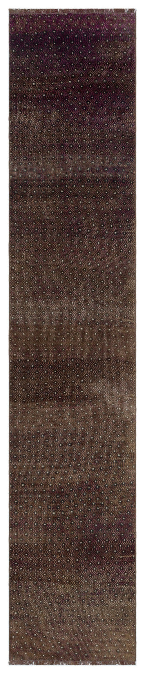 Kavala Brown Classic Wool Handmade Area Rug 2'3" x 11'3"