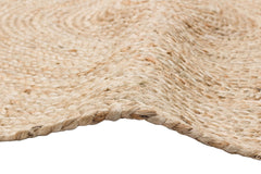Handmade Jute Rug – Beige Modern Natural Fiber Mat with Soft Texture