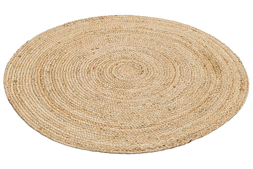 Handmade Jute Rug – Beige Modern Natural Fiber Mat with Soft Texture