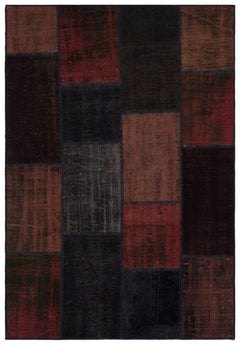 Iskece 33224 Multy Patchwork Wool Handmade Area Rug 5'3" x 7'7"