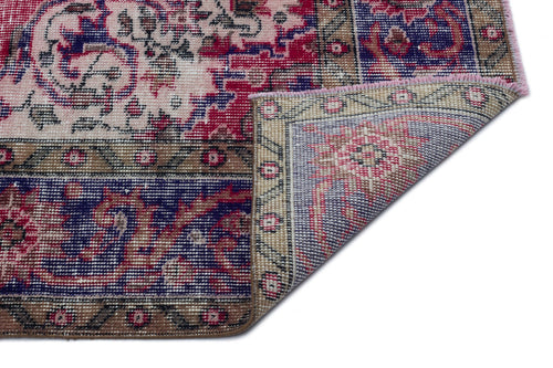 Atina Red Classic Wool Handmade Area Rug 5'11" x 9'3"