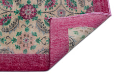 Atina Red Floral Wool Handmade Area Rug 5'7" x 9'5"