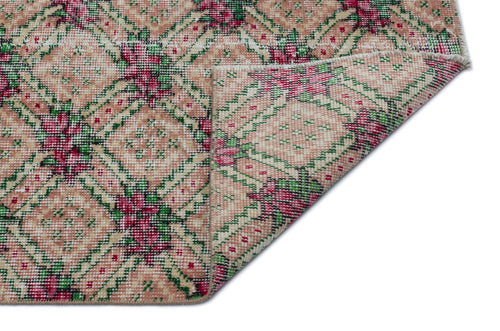 Atina Brown Geometric Wool Handmade Area Rug 5'2" x 8'10"