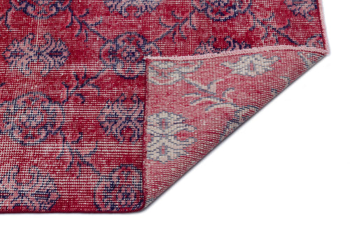 Atina Red Vintage Wool Handmade Area Rug 6'5" x 10'0"