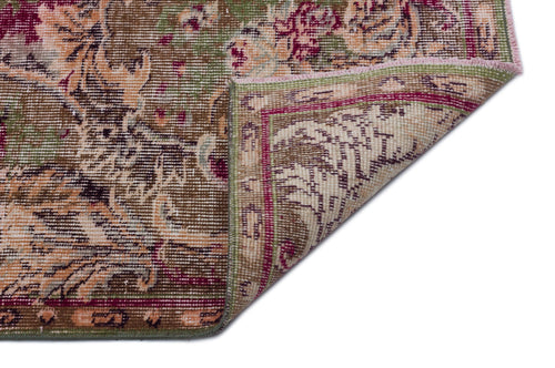 Atina Red Vintage Wool Handmade Area Rug 6'4" x 9'7"