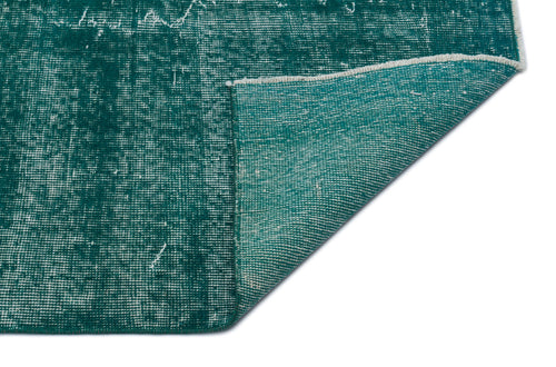 Atina Green Vintage Wool Handmade Area Rug 5'11" x 10'2"