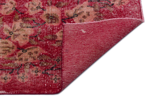 Atina Red Vintage Wool Handmade Area Rug 6'6" x 9'11"