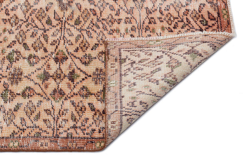 Atina Beige Vintage Wool Handmade Area Rug 5'0" x 9'5"