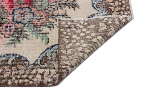 Atina Red Vintage Wool Handmade Area Rug 5'4" x 10'7"