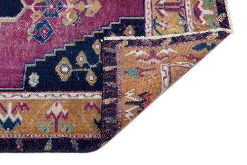 Kavala Purple Classic Wool Handmade Area Rug 3'1" x 6'1"