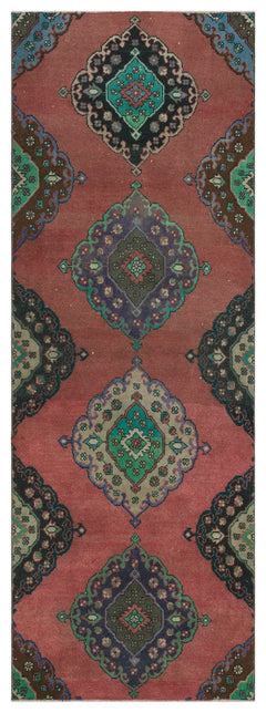 Kavala Red Classic Wool Handmade Area Rug 3'4" x 9'3"