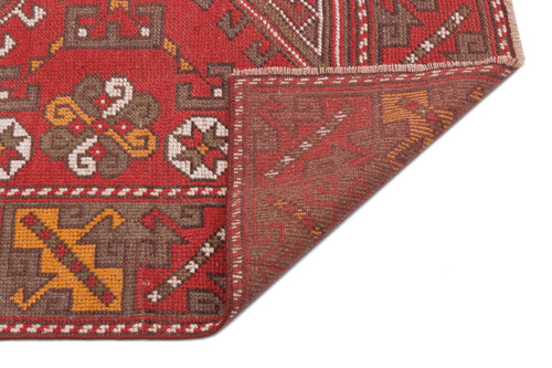 Kavala Red Classic Wool Handmade Area Rug 4'1" x 5'6"