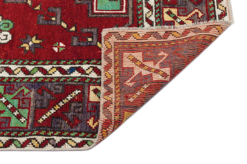 Kavala Red Classic Wool Handmade Area Rug 4'5" x 5'10"